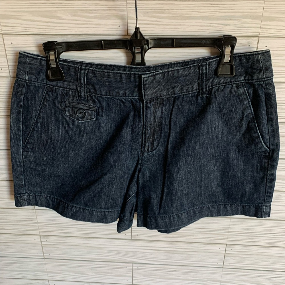 loft Women's Dark Denim Shorts - Classic Casual Style